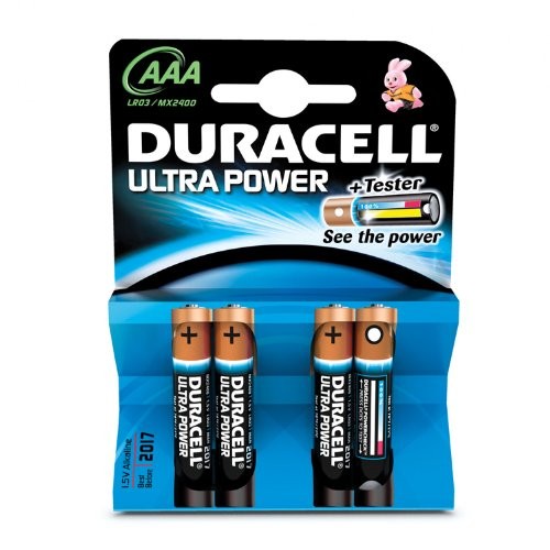 Duracell ULTRA POWER Alkaline Micro LR03 AAA 1,5 V, 4 Stück
