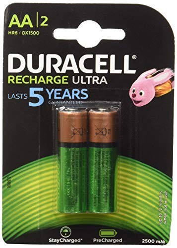 Duracell Ultra HR6 AA Akkus mit geringer Selbstentladung (2400mAh) 2er Pack