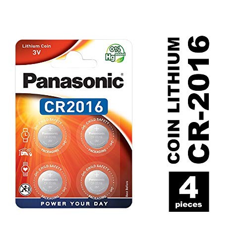 Panasonic CR2016 Lithium Knopfzelle, 3V, 4er Pack