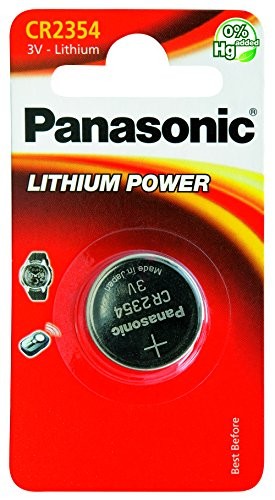 Panasonic Batterie Lithium, Knopfzelle, CR2354, 3V Electronics, Lithium Power, Retail Blister (1-Pac