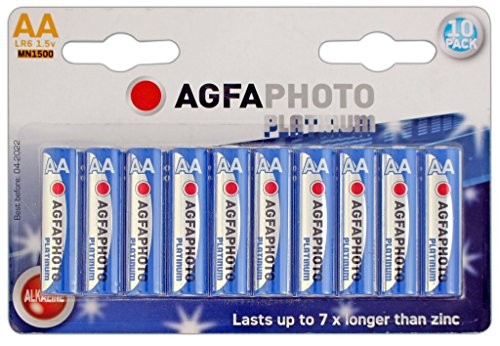 AgfaPhoto 110803951 AgfaPhoto 110-803951 Mignon Batterien LR6 10 Stück Alkaline AA blau-Silber