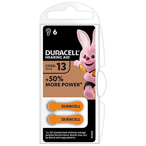 Duracell Hörgerätebatterien Größe 13, 6er Pack